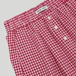 Шорты One Two Plaid Boxer красные