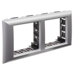 Рамка-суппорт "Avanti" для "In-liner Front",  серебристый металлик, 4модуля