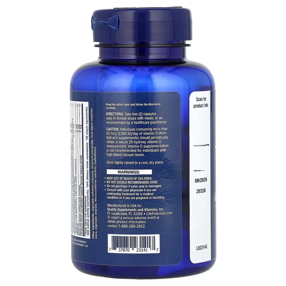 Витамины Life Extension Two-Per-Day Multivitamin 120 капсул