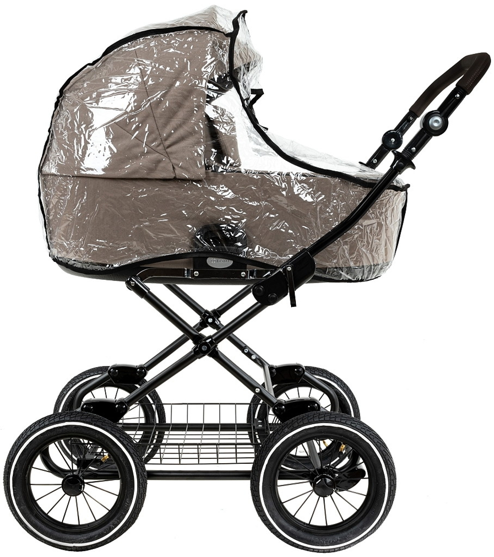 Детская коляска Roan Bass Next Classic d12 2.0 3 в 1 с автокреслом Pituso Baesa Pro Black,Beige Canopy BNC/80/2 Hazel/Black/руч.Black