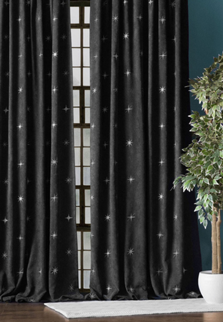 Шторы БЭЛЛИИ (арт. BL01-294-01) - (145х270)х2 см. - черные