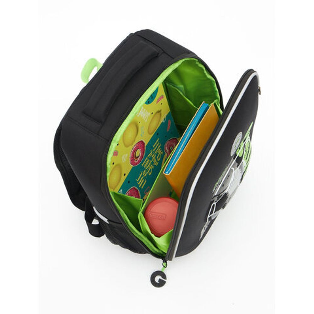 Ранец GRIZZLY анатомическая спинка, облегченный, 1 отделение, для мальчиков, "PLAY ON", 37х26х16 см, RAw-497-9/1