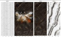 Панель ПВХ фотопечать 3D Panda Журавли 2700х250 мм