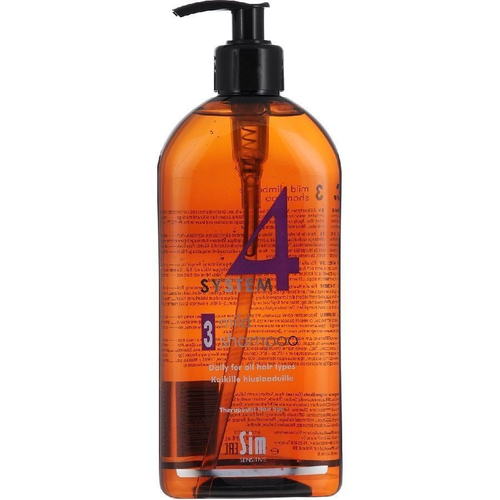System 4 -  Шампунь Sim Sensitive №3 для чувствительной кожи, для ежедневного использования, 500 мл