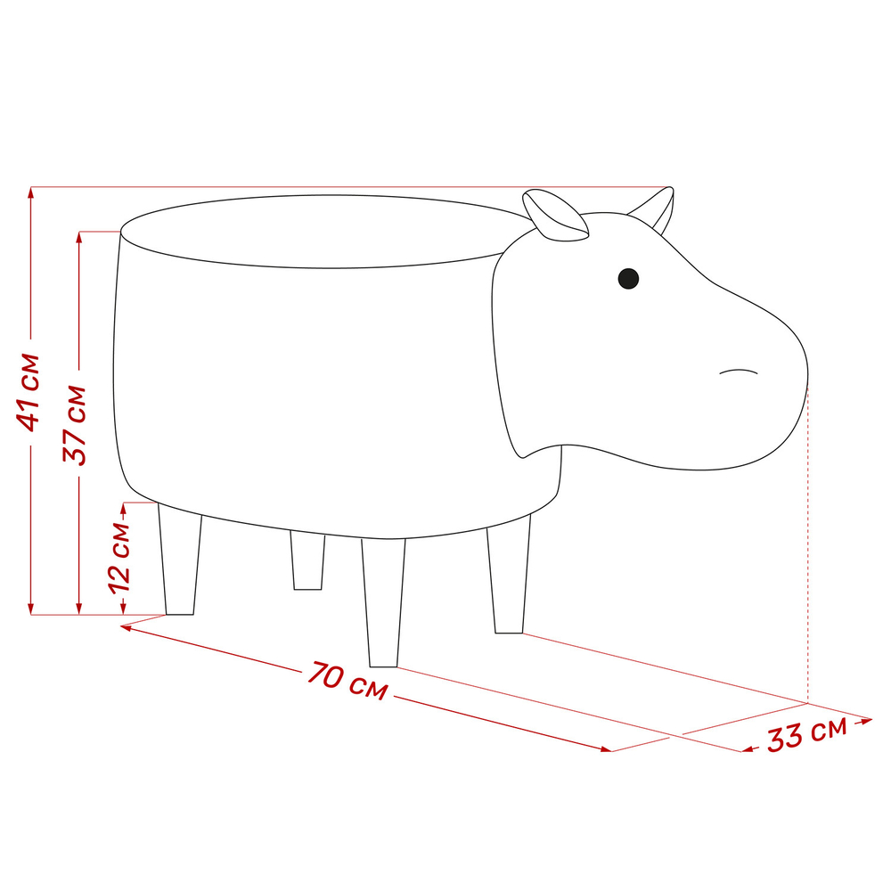 Пуф Leset Hippo COMBI