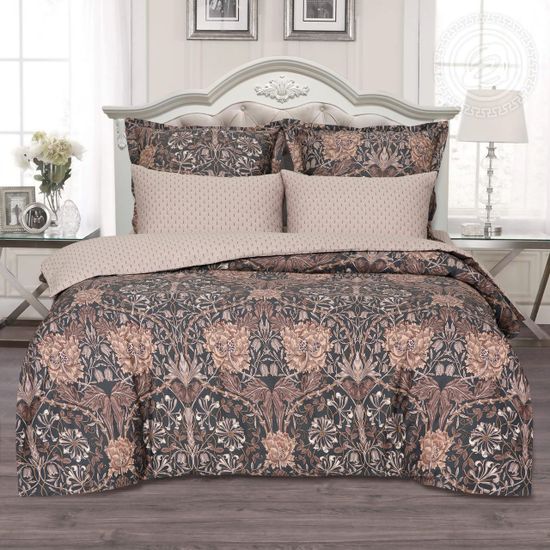 Полуторный комплект постельного белья Морис сатин