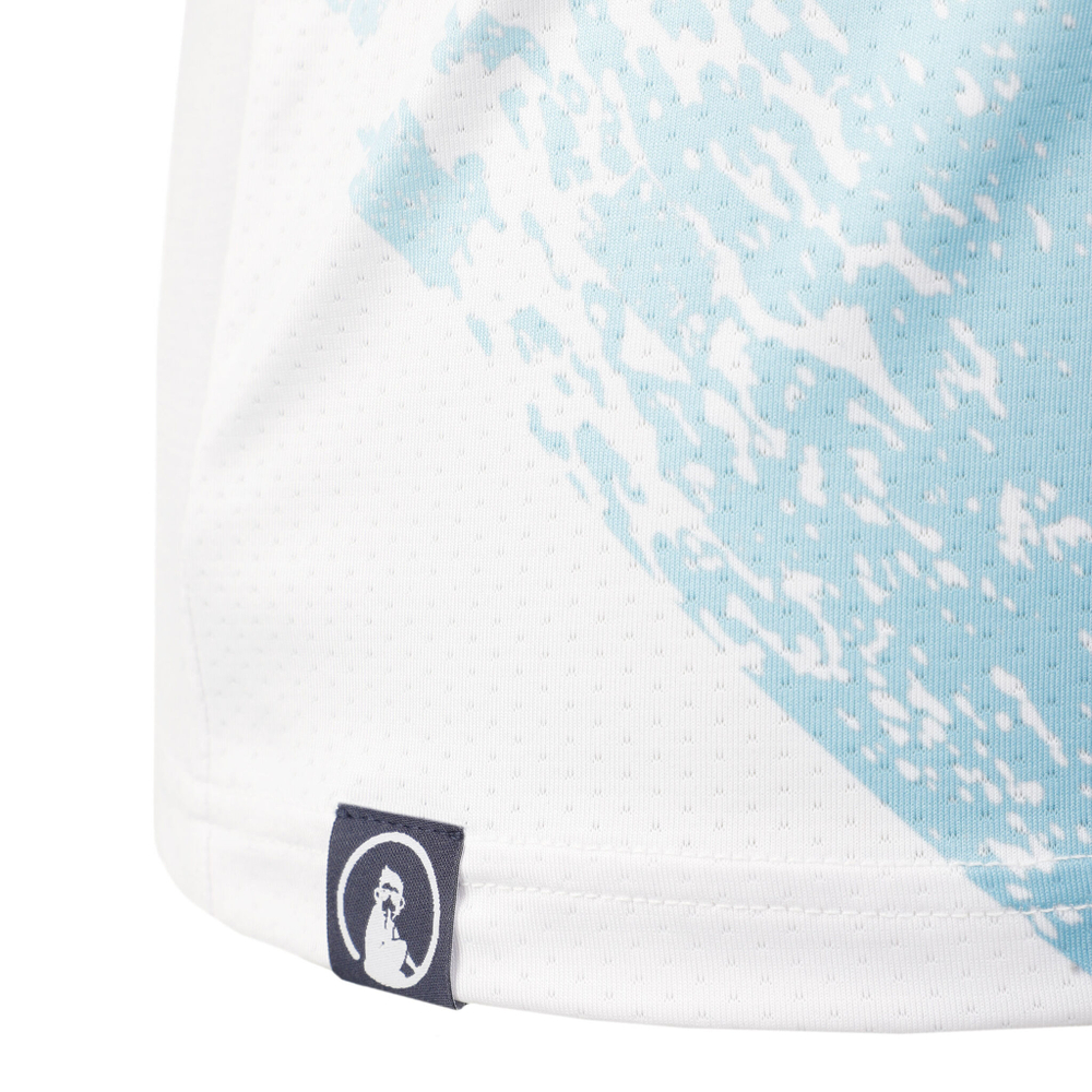 Мужское теннисное поло Quiet Please Ocean Receiver T-Shirt Men - White, Blue