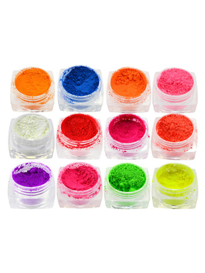 Неоновый пигмент для дизайна ногтей, в баночке 2 г в ассортименте