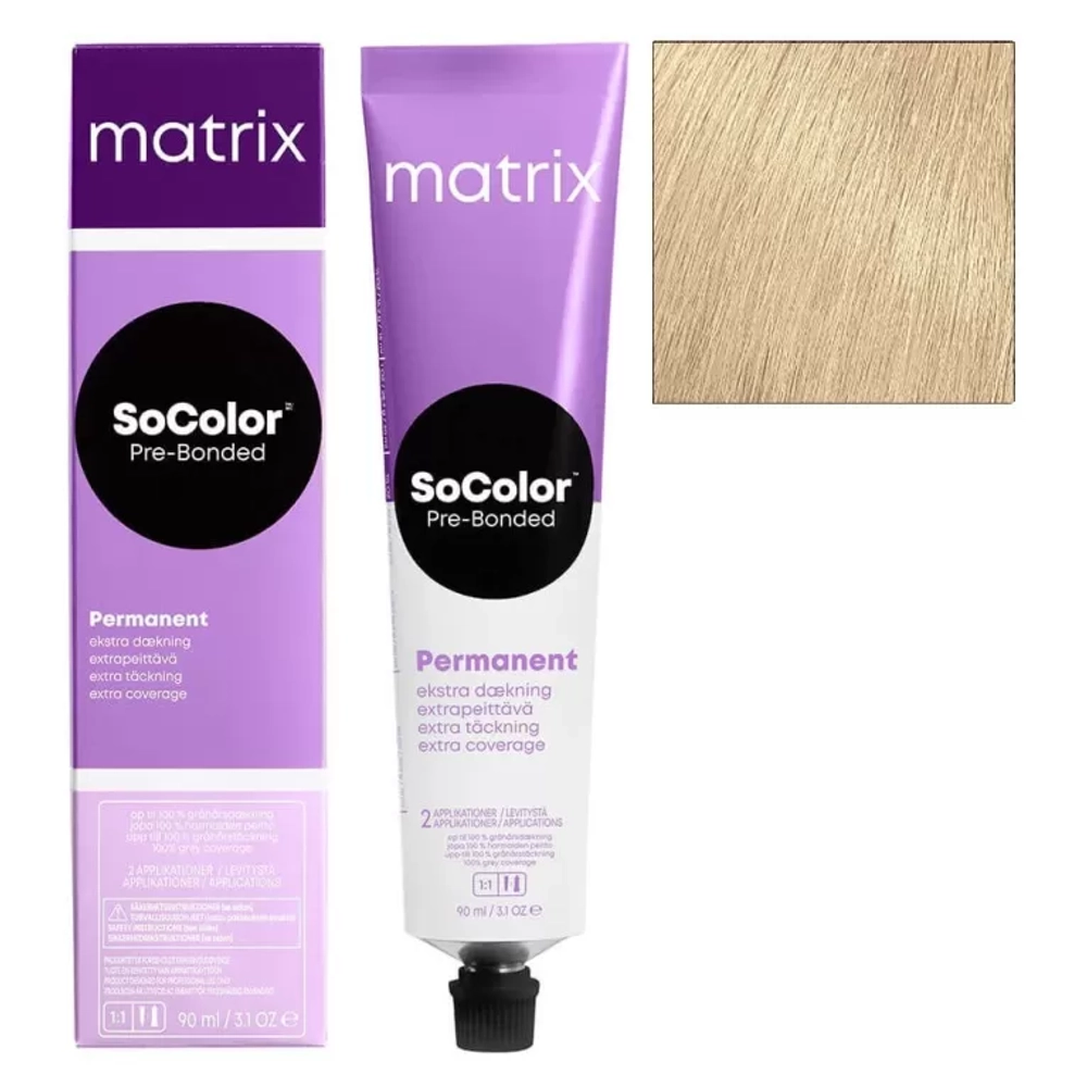 Matrix SoColor Pre-Bonded Крем-краска для седых волос 510N Яркий блонд натуральный, 90мл