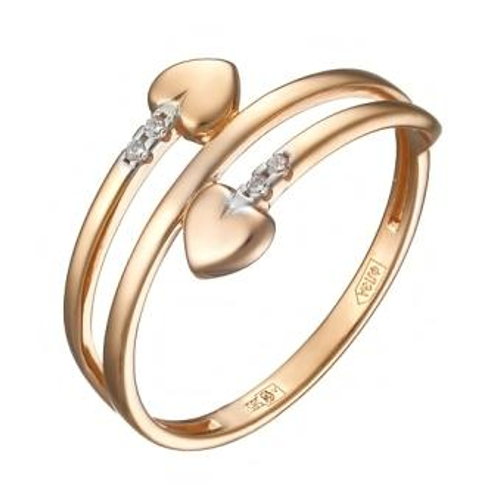 Кольцо Сердечки