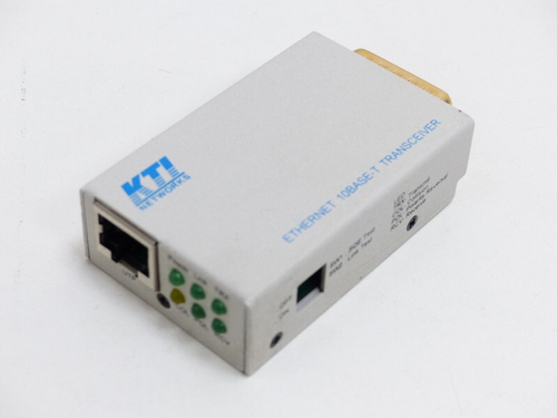 KTI-Networks KT 10T Ethernet Transceiver 10BaseT AUI/TP 10MB