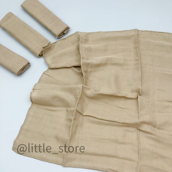 Комплект платочков муслиновых, Песочный