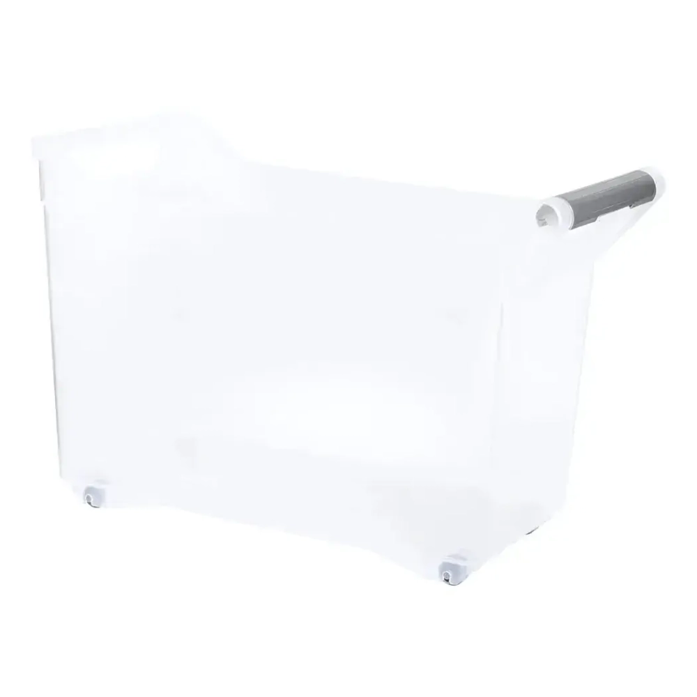 Органайзер с ручкой на колесах 10,5л прозрачный