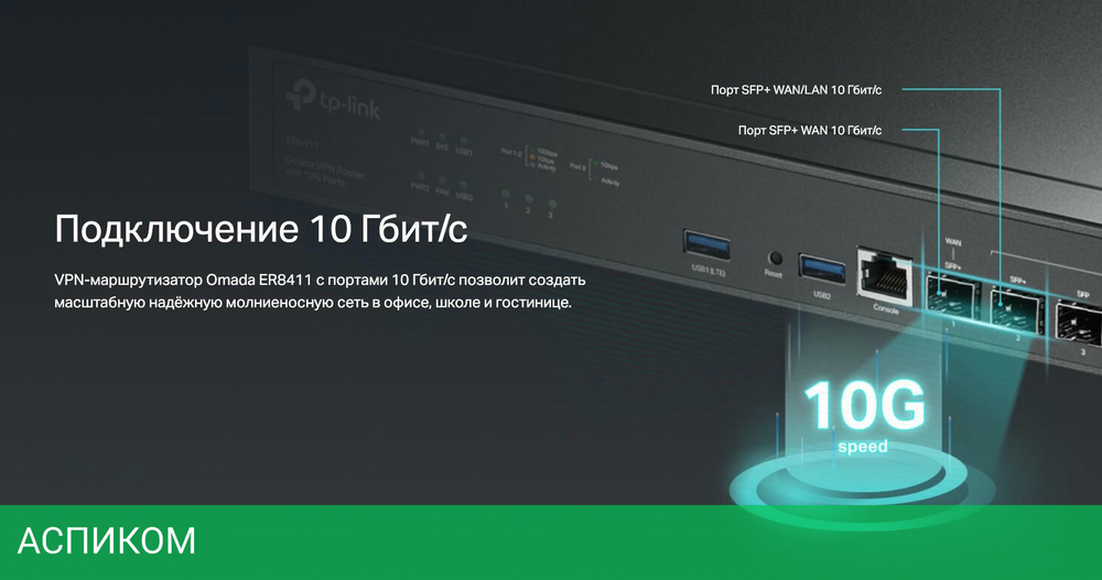 VPN-маршрутизатор TP-Link SafeStream ER8411