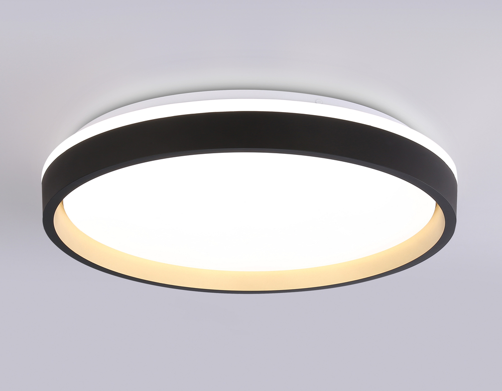 FZ610 BK/GD черный/золото IP20 66W 3000K-6500K+RGB D490*85 (ПДУ ИК)