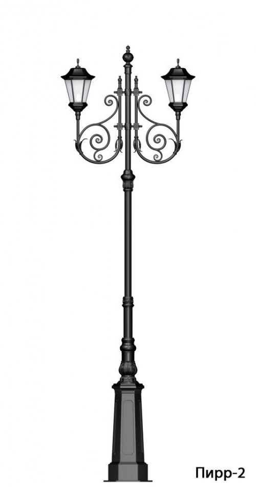 Опора освещения чугунная Пирр (высота 5 метров)