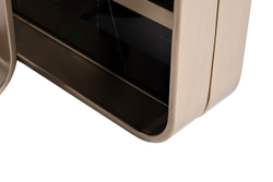 Стол журнальный Garda Decor черно-золотой