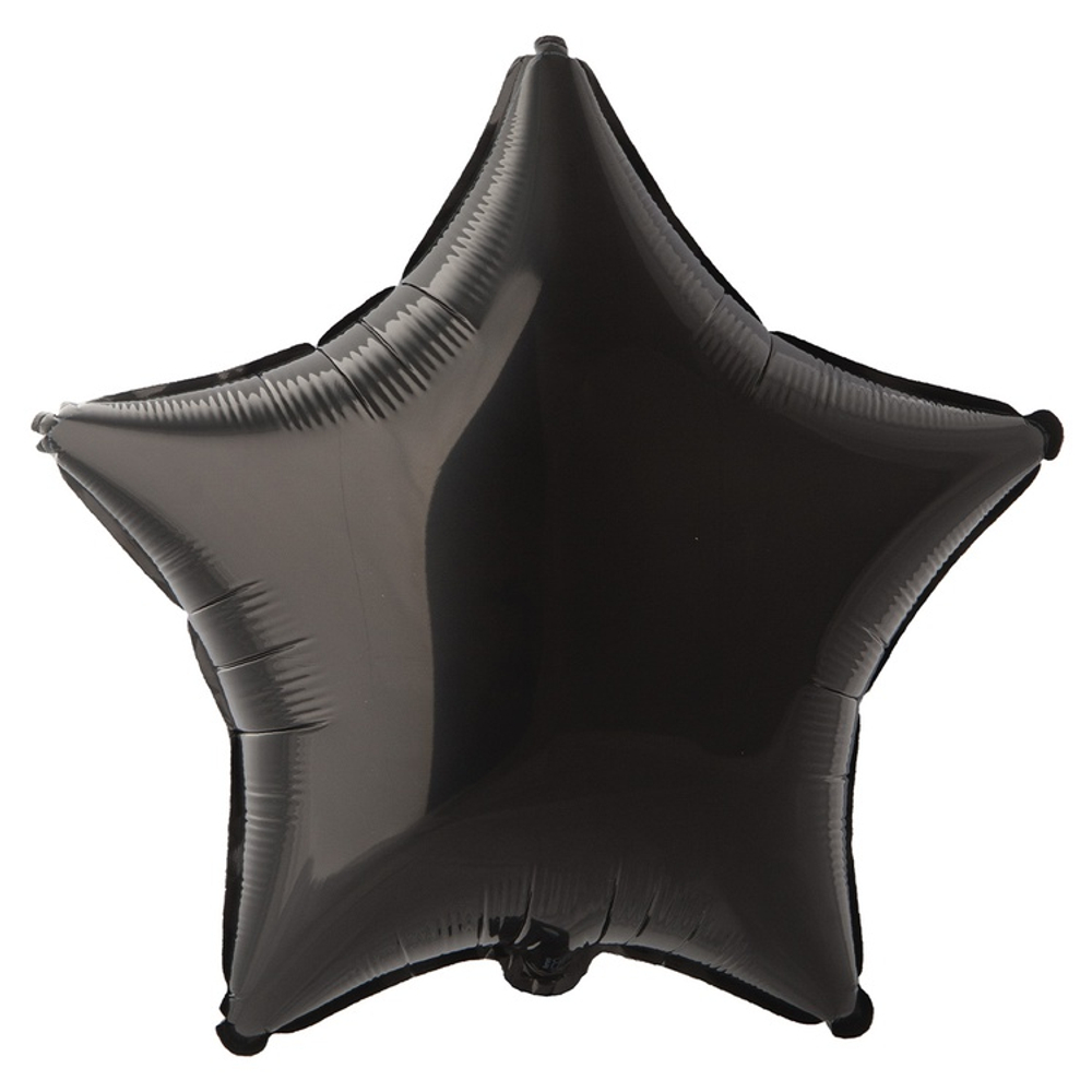 Шар фольгированный Звезда 45 см (Черный)