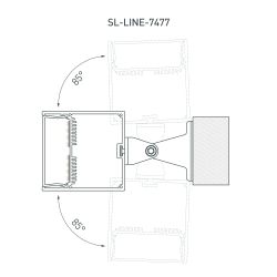 Профиль SL-LINE-7477-2000 ANOD (Arlight, Алюминий) 019310