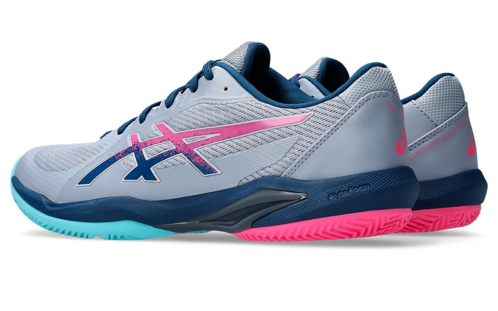 Мужские кроссовки для Падел Asics Solution Swift FF 2 Padel - grey blue/mako blue