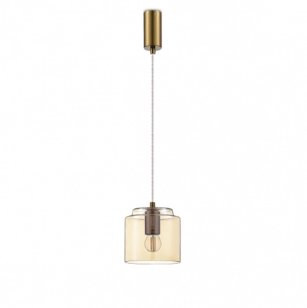 Подвес, D150xH145 мм, 1хЕ27 40В, янтарный