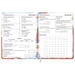 Дневник 1-11 класс 48 л., кожзам (твердая), печать, цветной блок, BRAUBERG, "Великие Люди", 107232