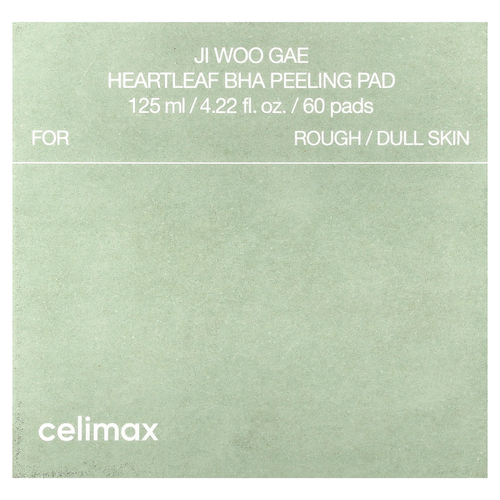 Celimax, Ji Woo GAE Heartleaf BHA, пилинг-диск, 60 шт., 125 мл (4,22 жидк. унции)