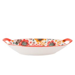 Блюдо с ручками "Kawaii Forest.Bunny"27*16*4см. v=450мл. (min9) (фарфор) (транспортная упаковка)