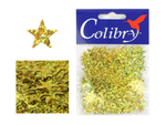 Пайетки фигурные голографические-(звездочки)-10гр-13мм-Colibry