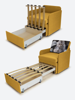 Кресло-кровать "Миник" с подлокотниками, купон Котенок в клубках