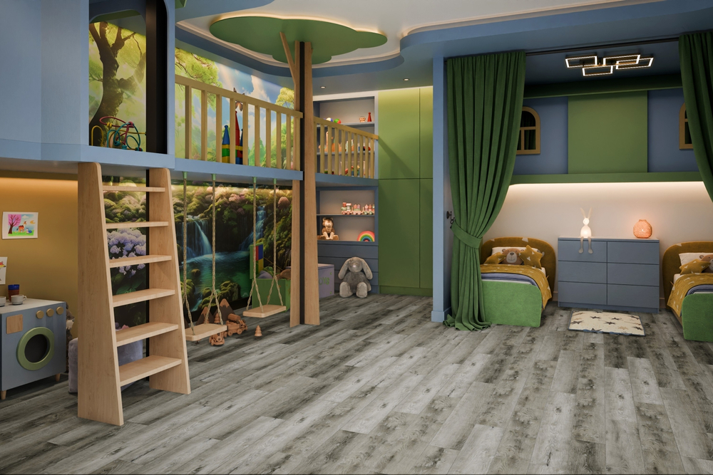 Кварц-винил SPC Damy Floor Family SPC 0,75мм 4,2 мм ДУБ РУСТИКАЛЬНЫЙ СЕРЫЙ 2.635 м2