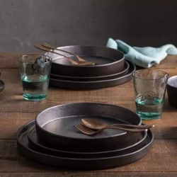 Тарелка 27.2см Costa Nova Lagoa черная