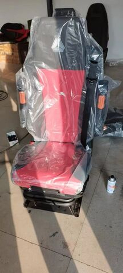 Сиденье для грузовика, погрузчика, бульдозера C7H Красное