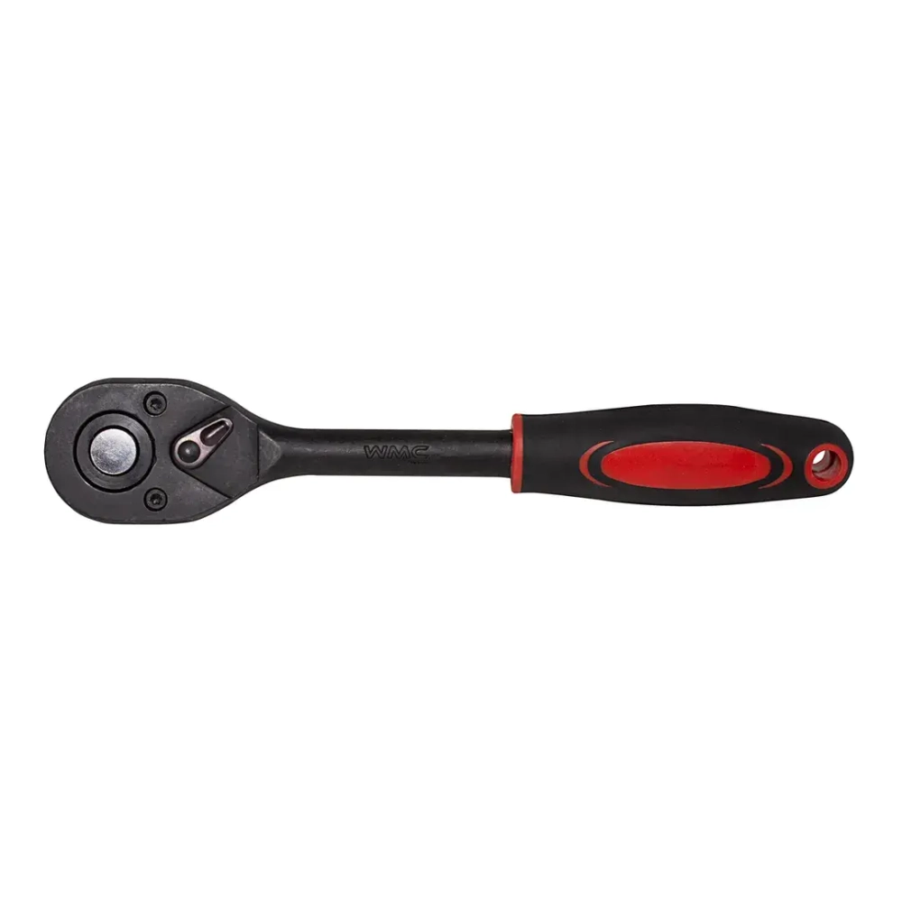 Трещотка реверсивная ударная с резиновой ручкой 1/2''(24 зуб.) WMC TOOLS WMC-80242MPB