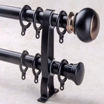 Карниз для штор настенный, алюминиевый, бесшумный