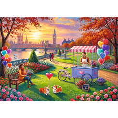 Pazl \ Puzzle \ Пазлы  Puzzles - "500 Premium Plus" - Love Story: Romantic London