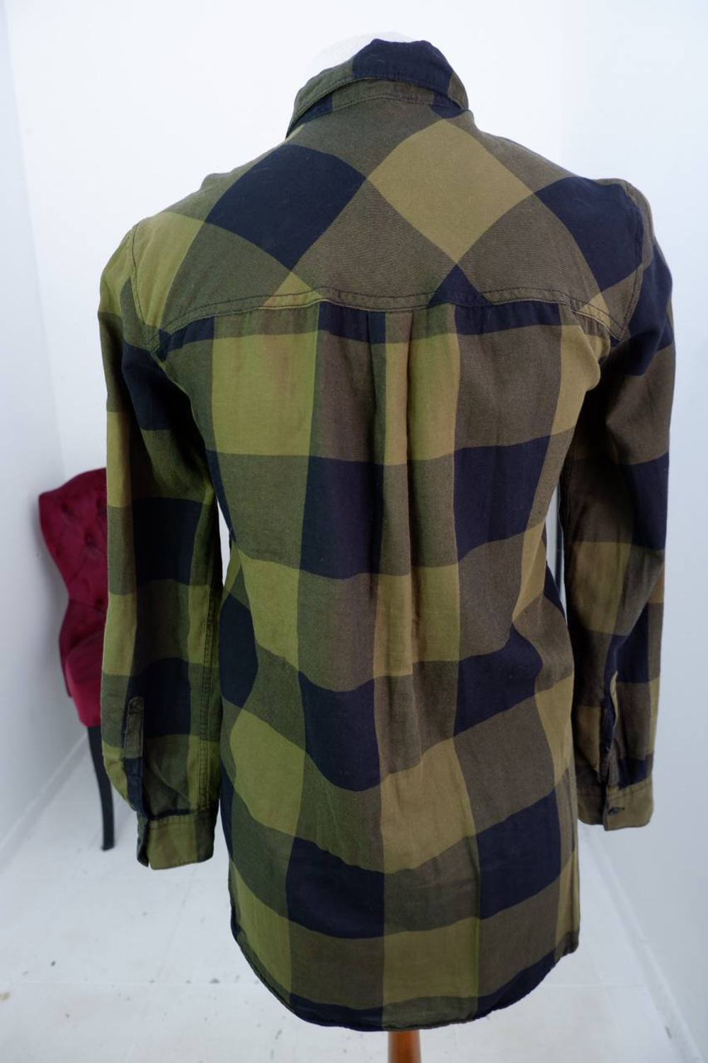 Рубашка H&M теплая, маркировка 34, визуально на 40 размер