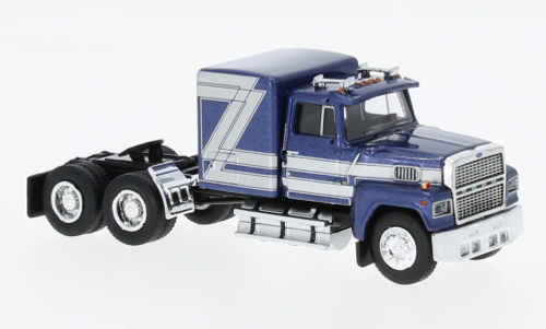 Тягач Ford LTL 9000, темно-синий/серебристый металлик, 1978, 1:87