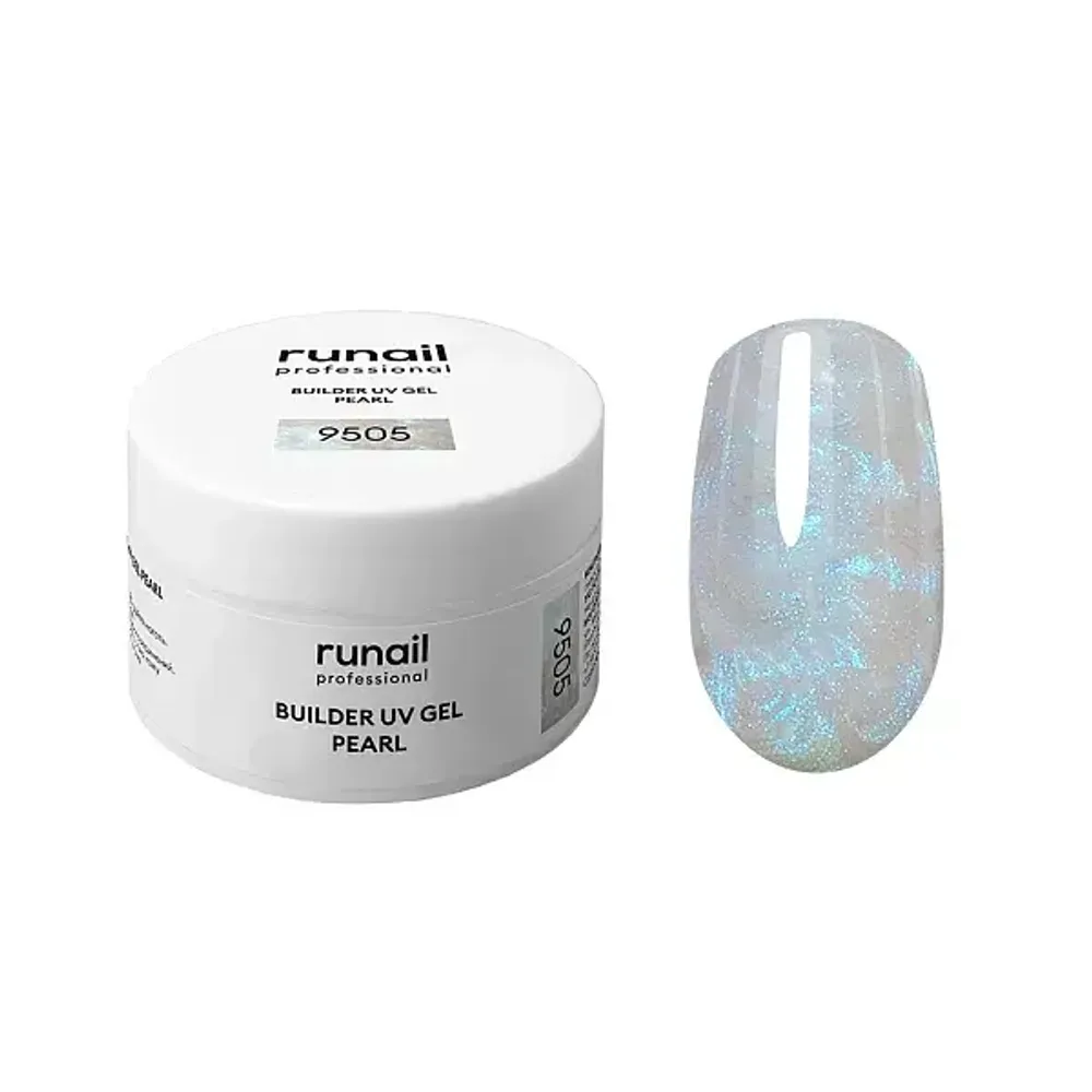 Моделирующий УФ-гель c жемчужным эффектом BUILDER UV GEL PEARL, 15 г №9505