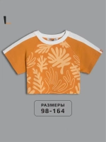 Укороченная футболка для девочки