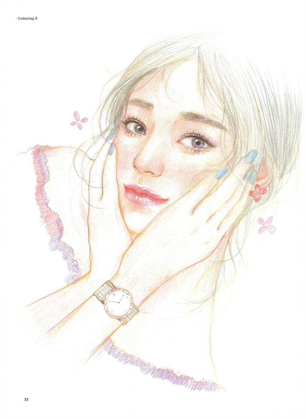 Pretty Girl. Coloring Book