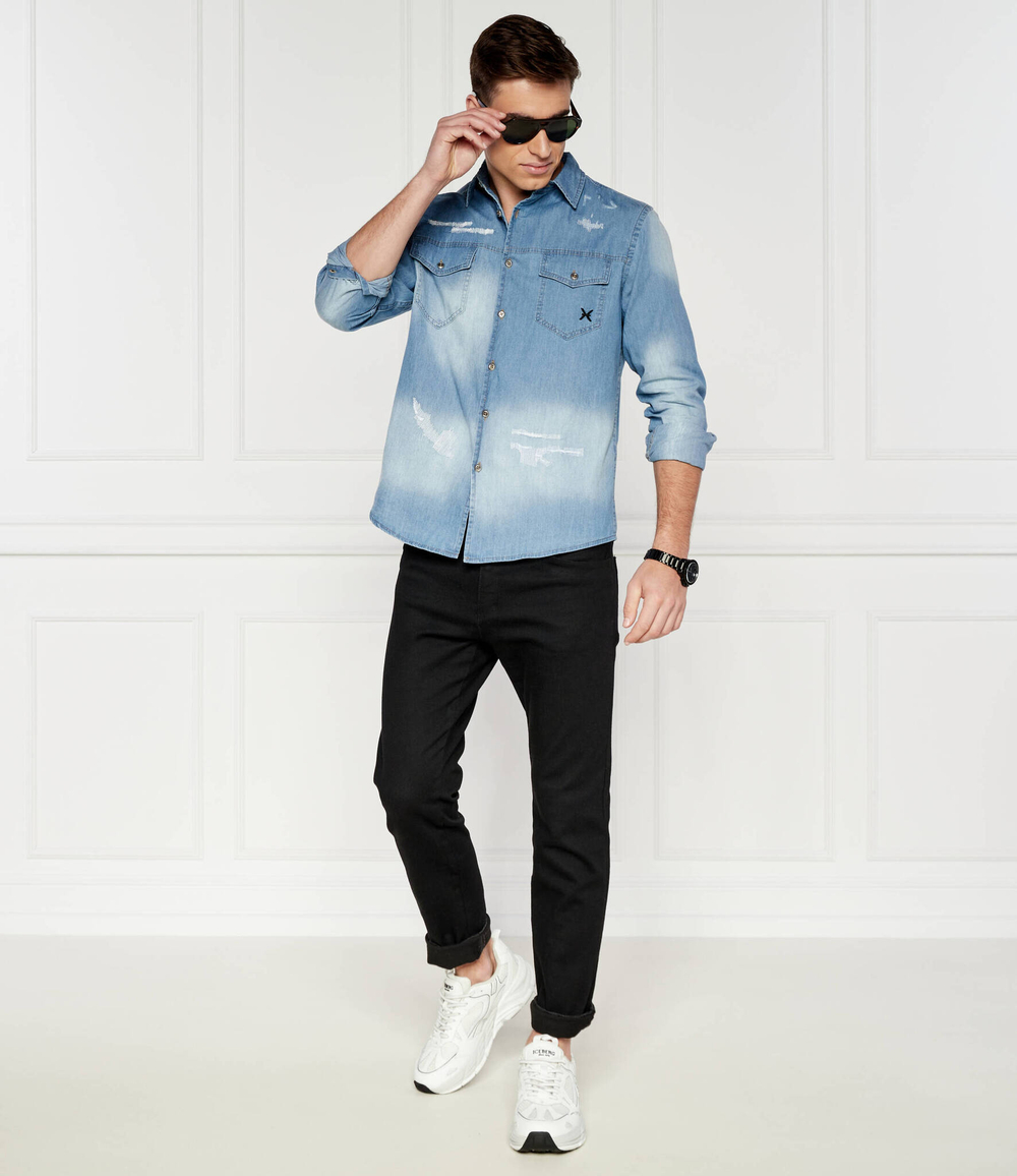 Джинсовая рубашка NIKIA Richmond X - голубой(UMP24081CA)