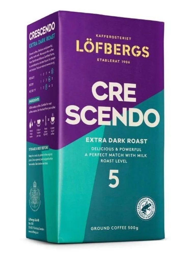 Кофе молотый Lofbergs Crescendo 500 гр x 3 шт