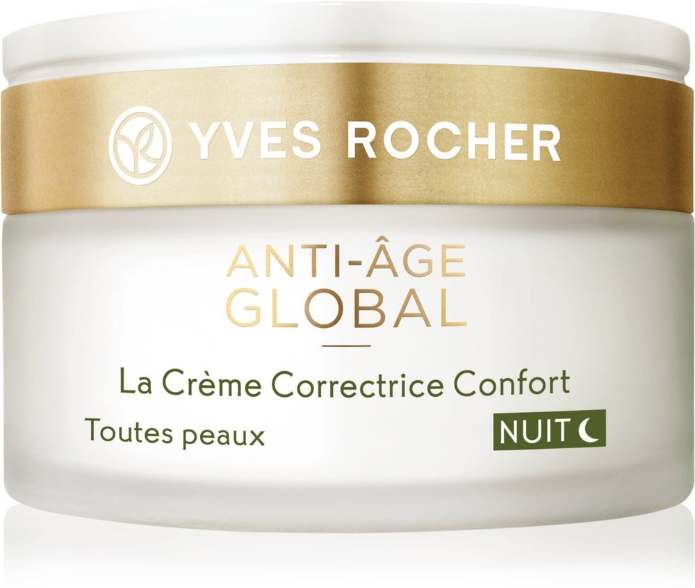 Yves Rocher Anti-Age Global - регенерирующий ночной уход, омолаживающий и укрепляющий кожу /   50  ml  / GTIN 3660005763279