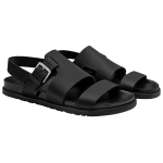 Hermes Corentin First Layer Cowhide casual beach Sandals Men's Black, H211848Z H02