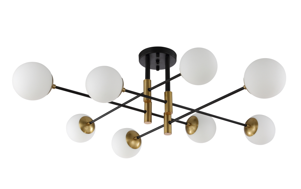 Светильник потолочный Crystal Lux FIDEL PL8 BLACK