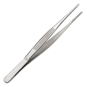 Щипцы (пинцет) 16 см. прямые, нерж. MGsteel /1/100/