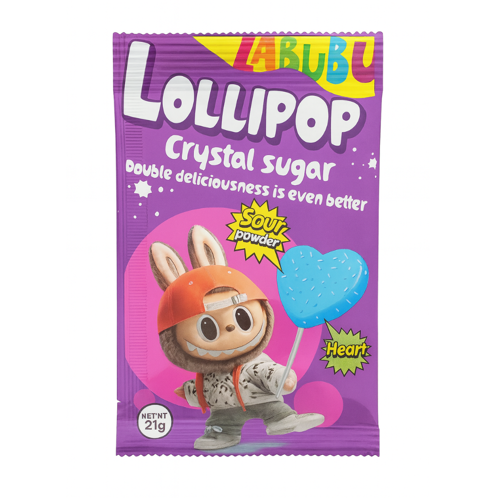 Леденец Labubu с кислым порошком "Сладкий Дом"