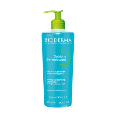 Гель для умывания жирной и проблемной кожи лица Bioderma Sebium Gel Moussant 500 мл