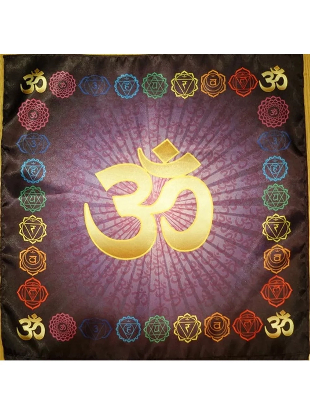 Скатерть для медитаций и йоги Аум, чакры Сахасрары